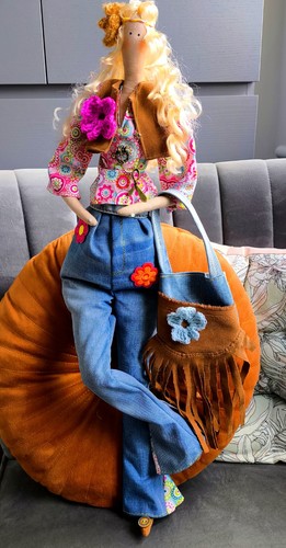 Handmade tilda doll - ,