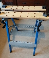 Foldable Workbench with Turn Handle Clamp Vice From Geprüfte Sicherheit TÜV