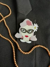 Vintage Style Brooch. Resin Brooch. Clothing Accessory. Timeless. Glamorous! #2