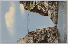 Vintage Postcard Rope Bridge Carrick-Aede County Antrim Ireland