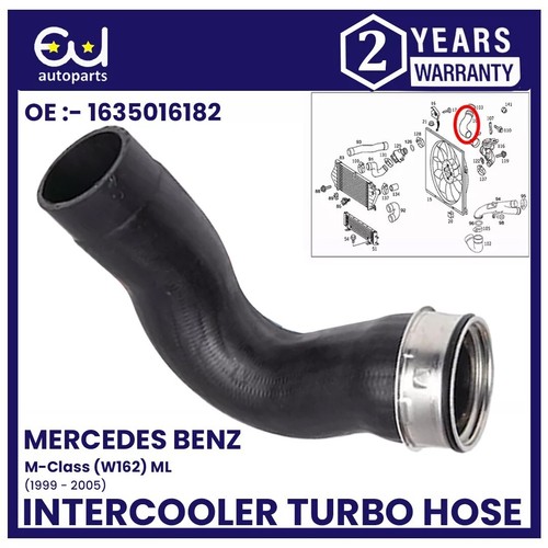 Intercooler pipe turbo - turbo, hose