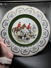 Service Plate Ascot Wood&Sons Hunting Scene Wall Decorative Plate England VNG