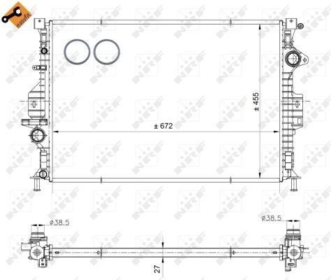 Nrf radiator for land rover - for,