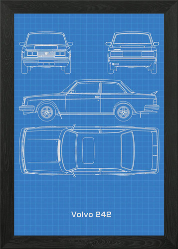 Volvo 242 blueprint - volvo,