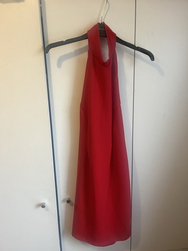 Ladies red halter neck dress - ladies,