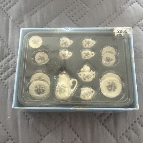Miniature tea sets dolls - miniature,