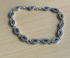 Vintage 925 Silver Marcasite