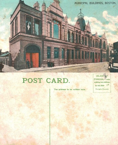 Vintage postcard municipal - vintage,