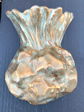 E Radford vintage wall pocket vase gold glaze