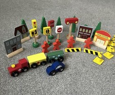 Wooden Train Set With