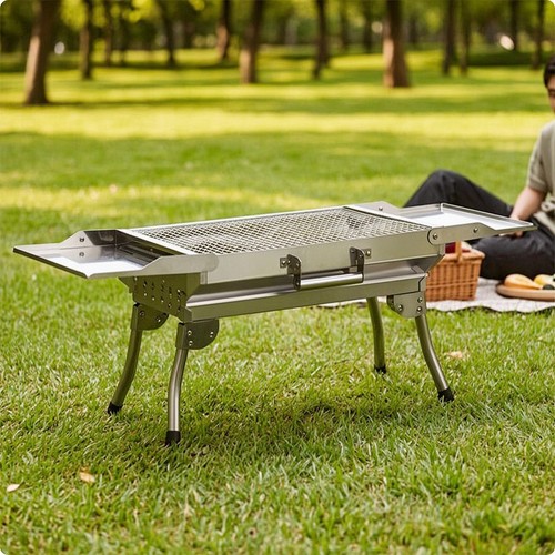 Foldable portable charcoal - foldable,