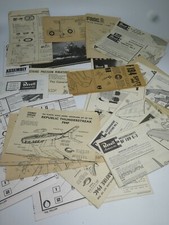VINTAGE Model Kit Instruction Sheets 1960s/70s Revell Matchbox Frog SELECTION