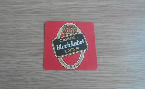 Carling black label beermat - carling,