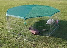 EXTRA Large 8 Panel Dog Puppy Rabbit Cage Run Play Pen Guinea Enclosure 6X6 FT