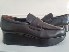 Stephane Kelian Paris Dark Brown Platform Loafers shoes. Size 5, fits UK 4,5/ 5
