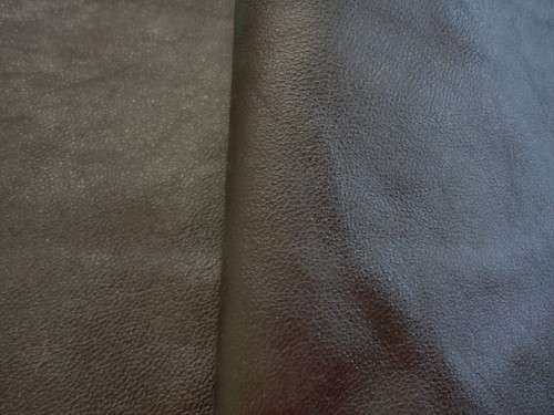 Very dark brown soft leather - brown,