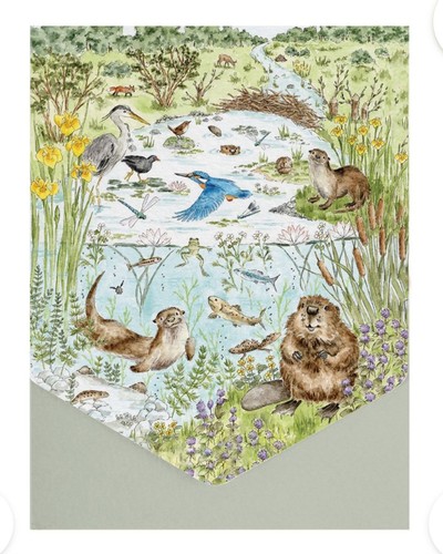 Wrendale from the riverbank - the,