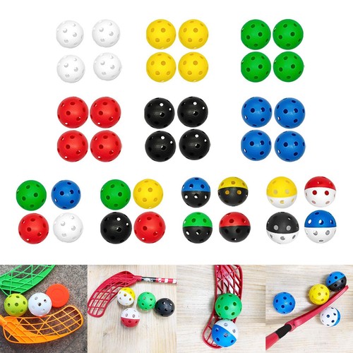 4pcs floorball balls - 4pcs, 72mm