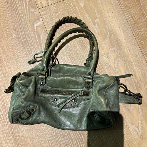 Balenciaga handbag khaki green - khaki,