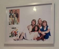 Hand Signed Beautifully Framed And Mounted ABBA The Album CD Cover Genuine