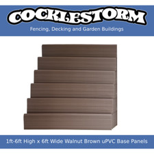 1ft-6ft High x 6ft Wide Walnut