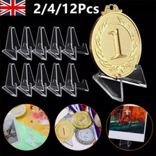 2-12X Clear Acrylic Coin Display Stand Holder Mini Easel Rack,
