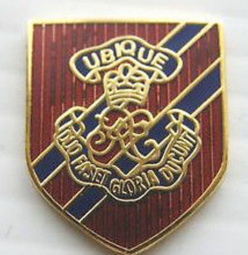 Royal engineers officer lapel - royal,