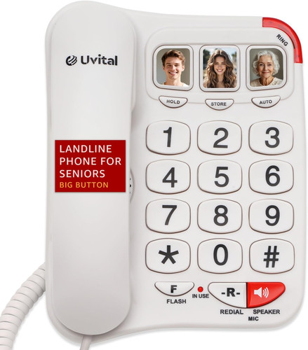 Big button telephone - ​​​big,