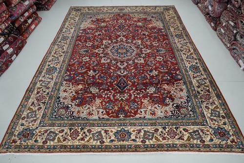 Large handmade wool rug red - handmade,