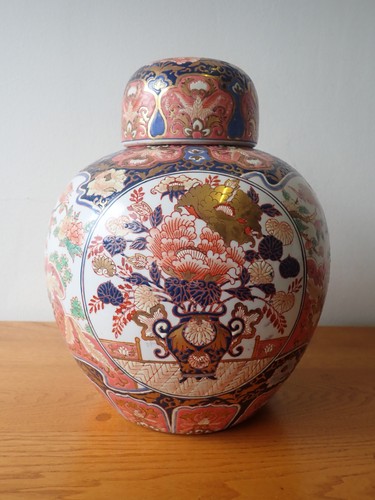 Large japanese imari ginger - imari,