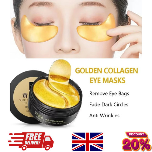 24k gold eye patches 60pcs - patches,