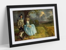 MR AND MRS ANDREWS, THOMAS GAINSBOROUGH- FRAMED WALL ART PAPER PRINT POSTER