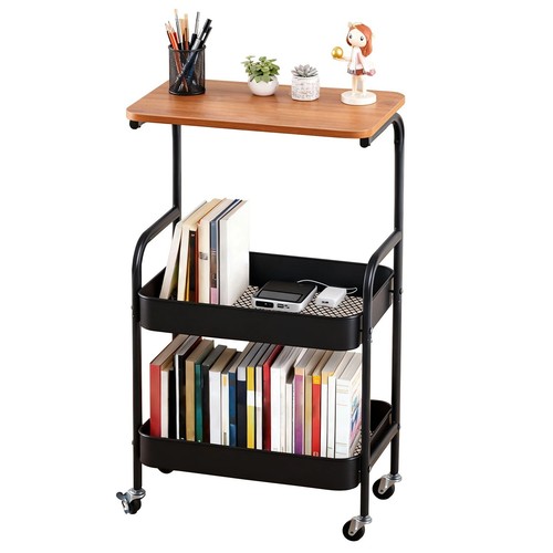 Mobile storage cart side table - storage,