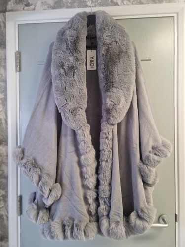 Grey fur trim - grey, jacket