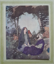 EDMUND DULAC WINE JAR COUPLE Original 1915 Art Nouveau Print