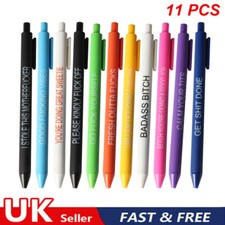 11Pcs Funny Pens Swear Word