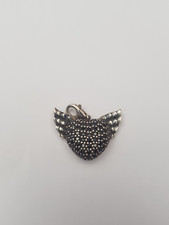 thomas sabo silver 925 black cz winged heart pendant