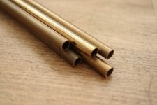 Brass Tube  1/8",3/16"&1/4" OD  x 26 G and 3/16" OD x 21 G. 5 or 10 x 300mm Long