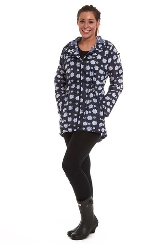 Ladies hooded rain coat - ladies,