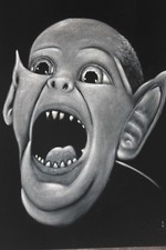 Bat child original handpainted - child,