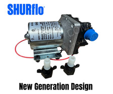 Shurflo Campervan 12v 7L 30PSI Water Pump Built-In Accumulator Quiet High Flow