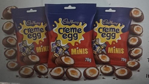 Packs cadbury mini creme - cadbury,