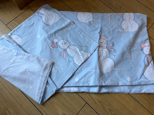 Christmas design blue - , snowman