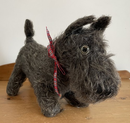 Antique vintage black mohair - antique,