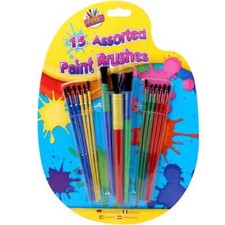 15 Pcs Kids Paint Brushes Painting Brush Tool Set for Children Toddlers Fun Hot