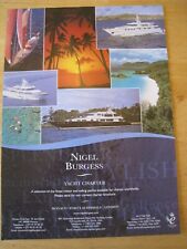 NIGEL BURGESS YACHT CHARTER MONACO LAUDERDALE LONDON ADVERT A4 FILE 30