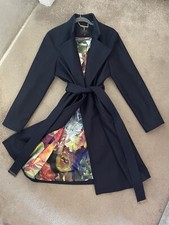 Ted baker Coat Navy Blue wool