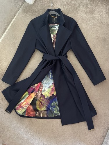 Ted baker coat navy - coat, wool