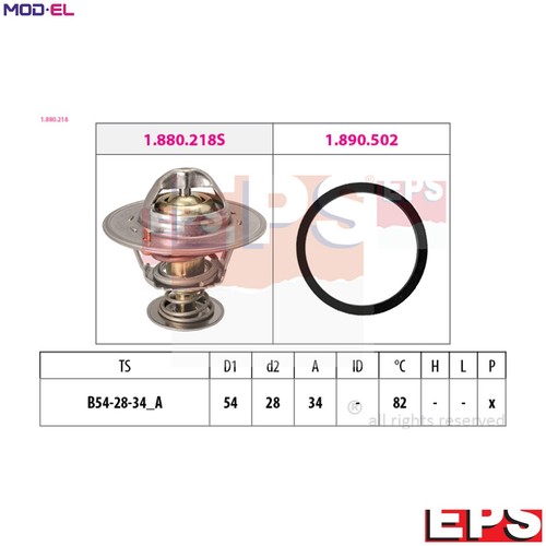 Thermostat coolant 880 218 - thermostat,