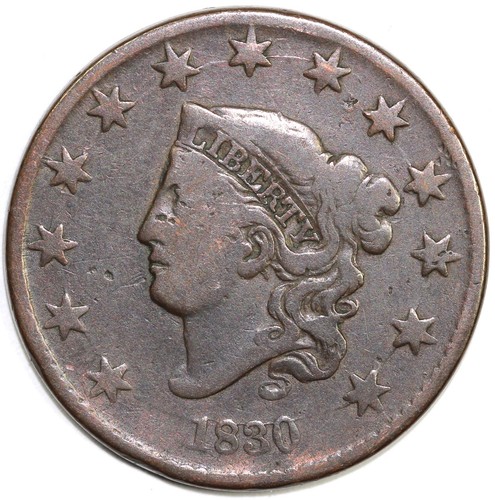 1830 coronet or - 1c,